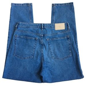 Everlane The Curvy Cheeky Jean High Rise Crop Blue Denim Jeans Size 29